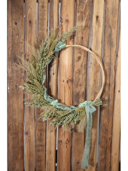 SET 2 ANNEAUX RATTAN SUSP CA. DIA 50CM X 1.5CM/ DIA 45CM X 1.5CM