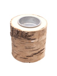 KERZENHALTER STAMM BIRKE DIA 7.5CM X 8CM