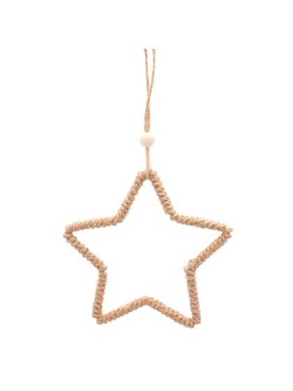 ETOILE METAL JUTE A SUSPENDRE 15CM