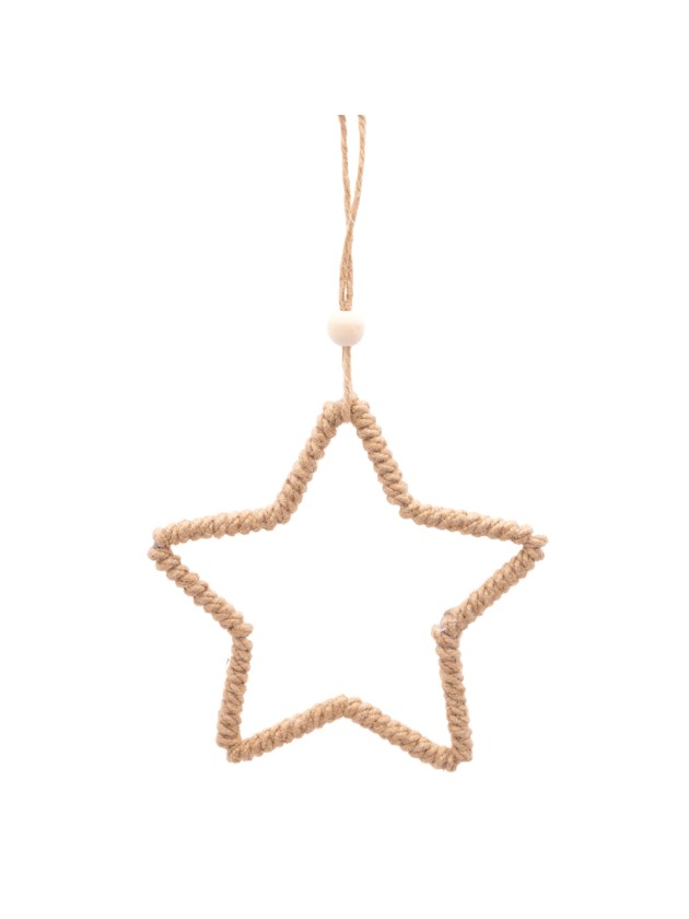 ETOILE METAL JUTE A SUSPENDRE 15CM