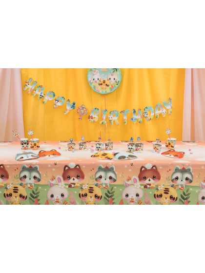 RECYCLED PAPER TABLECLOTH 40GSM BANGOBERRY © 136CM X 228CM