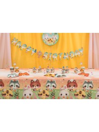 RECYCLED PAPER TABLECLOTH 40GSM BANGOBERRY © 136CM X 228CM