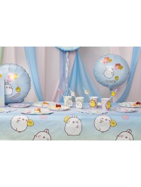 RECYCLED PAPER TABLECLOTH 40GSM MOLANG © 136CM X 228CM