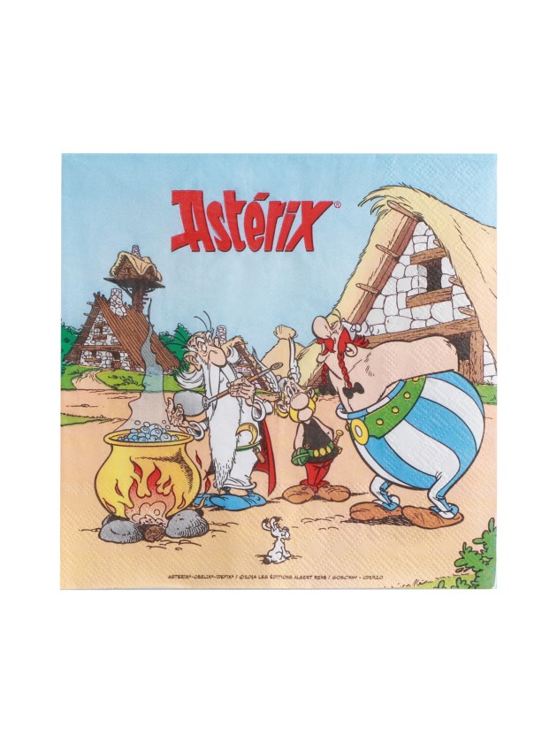 PACK 20 PAPER NAPKINS 3 PLYS ASTERIX® 33CM X 33CM