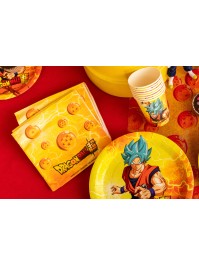 PACK 20 PAPER NAPKINS 3 PLYS DRAGON BALL SUPER © 33CM X 33CM