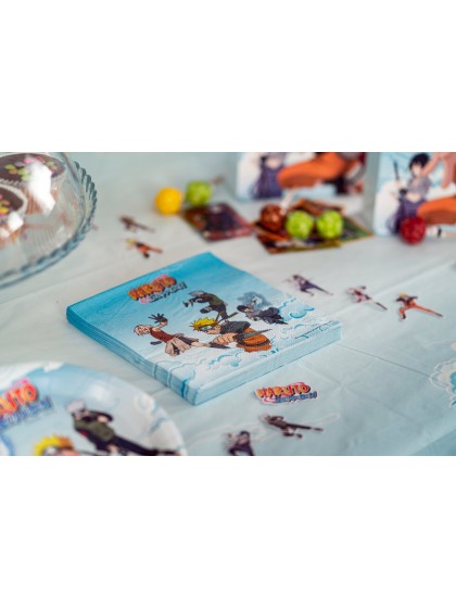 20 SERVIETTES PAPIER 3 PLIS NARUTO SHIPPUDEN © 33CM X 33CM