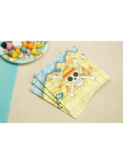 20 SERVIETTEN PAPIER 3 FALETEN ONE PIECE © 33CM X 33CM