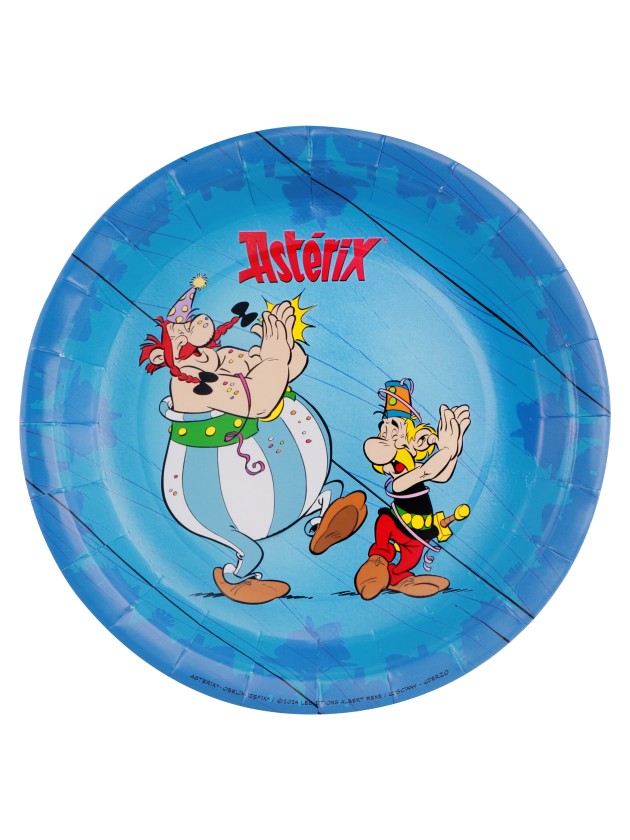 8 PLATES PLASTIC FREE ASTERIX®  23CM