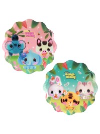 8 PLATES PLASTIC FREE 2 ASS BANGOBERRY ©  23CM