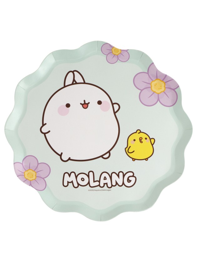 8 ASSIETTES PLASTIC FREE MOLANG © 23CM