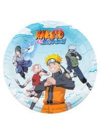 8 ASSIETTES PLASTIC FREE NARUTO SHIPPUDEN © 23CM