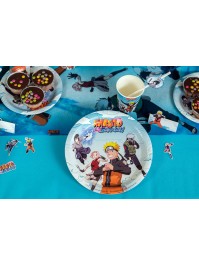 8 ASSIETTES PLASTIC FREE NARUTO SHIPPUDEN © 23CM