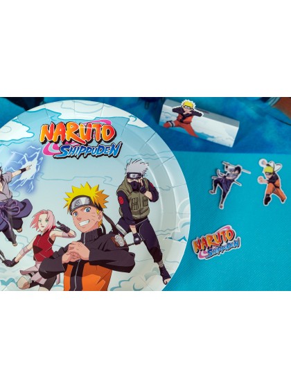 8 TELLER PLASTIC FREE NARUTO SHIPPUDEN © 23CM