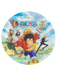 8 PLATES PLASTIC FREE ONE PIECE © 23CM