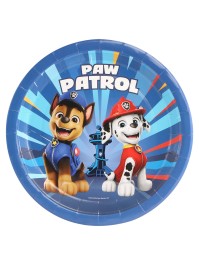 8 TELLER PLASTIC FREE PAW PATROL © 23CM