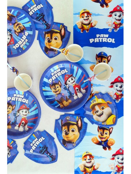 8 TELLER PLASTIC FREE PAW PATROL © 23CM