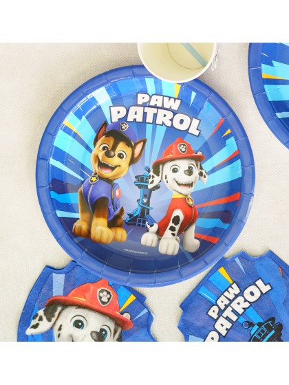 8 TELLER PLASTIC FREE PAW PATROL © 23CM