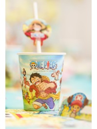 8 BECHER 250ML PLASTIC FREE ONE PIECE © DIA 5.2CM X 8.8CM / DIA HAUT 7.5CM