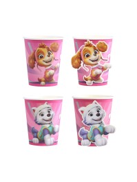 8 BECHER 3D 250ML PLASTIC FREE PAW PATROL © DIA 5.2CM X 8.8CM / DIA HAUT 7.5CM