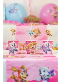 8 CUPS 3D 250ML PLASTIC FREE PAW PATROL © DIA 5.2CM X 8.8CM / DIA TOP 7.5CM