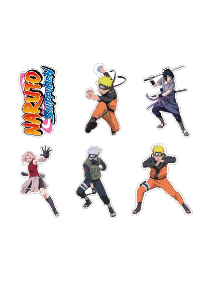 SET 24 PAPER CONFETTI NARUTO SHIPPUDEN © 3.5CM