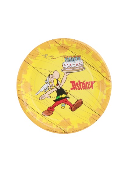 8 PLATES PLASTIC FREE ASTERIX® 18CM