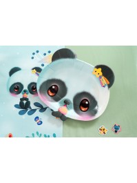 8 PLATES PLASTIC FREE PALLY PANDA BANGOBERRY © 18CM