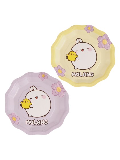 8 TELLER PLASTIC FREE 2 SORT. MOLANG © 18CM