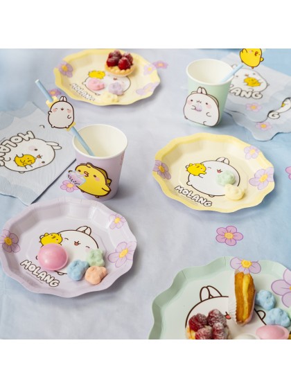 8 TELLER PLASTIC FREE 2 SORT. MOLANG © 18CM