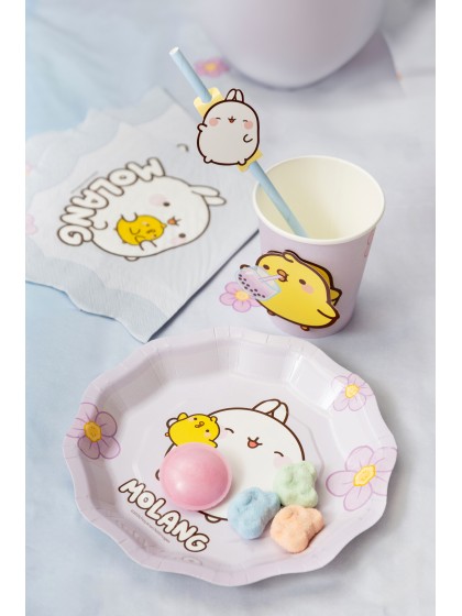 8 TELLER PLASTIC FREE 2 SORT. MOLANG © 18CM