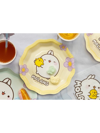 8 PLATES PLASTIC FREE 2 ASS MOLANG © 18CM
