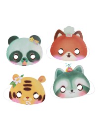 8 PAPER MASKS 4 ASS BANGOBERRY © ASSORTED SIZES