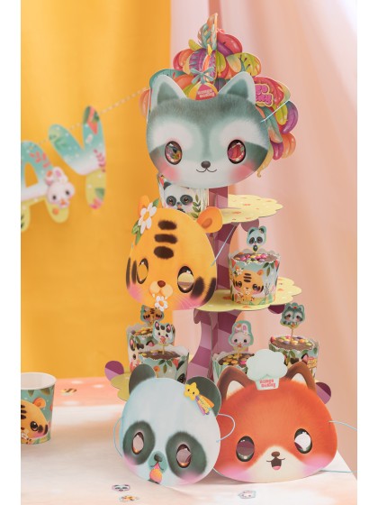 8 MASQUES PAPIER 4 ASS BANGOBERRY © TAILLES ASSORTIES