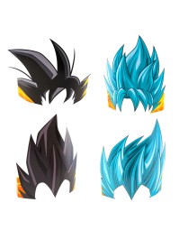 8 PAPER HEADBANDS 4 ASS DRAGON BALL SUPER © 