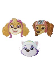 8 MASKEN PAPIER 3 SORT. PAW PATROL © VERSCHIEDENE GRÖSSEN