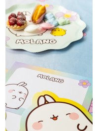 8 CARTONS INVITATION + ENVELOPPES MOLANG © 16.7CM X 13.8CM