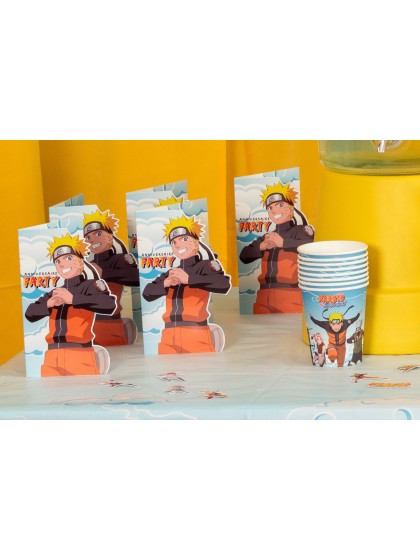 8 KARTONS EINLADUNG NARUTO SHIPPUDEN © 16CM X 10CM