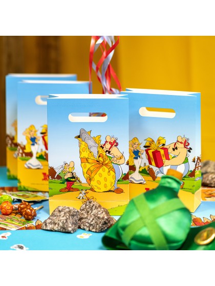 SET 4 PAPER BAGS ASTERIX® 15.8CM X 23.6CM HT