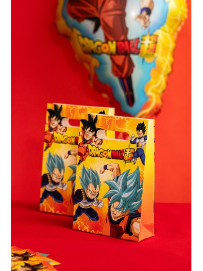 SET 4 SACS CADEAUX PAPIER DRAGON BALL SUPER © 15.8CM X 23.6CM