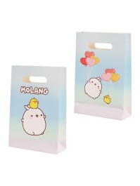 SET 4 GESCHENKTÜTEN PAPIER MOLANG © 15.8CM X 23.6CM