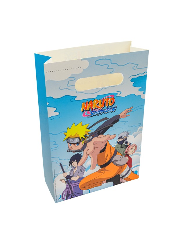 SET 4 SACS CADEAUX PAPIER NARUTO SHIPPUDEN © 15.8CM X 23.6CM