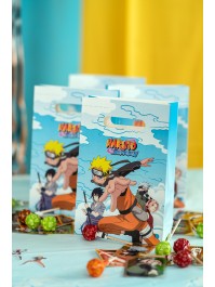 SET 4 PAPER BAGS NARUTO SHIPPUDEN ©  15.8CM X 23.6CM HT