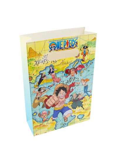 SET 4 SACS CADEAUX PAPIER ONE PIECE © 15.8CM X 23.6CM