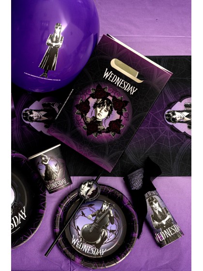 SET 4 SACS CADEAUX PAPIER MERCREDI -WEDNESDAY © 15.8CM X 23.6CM