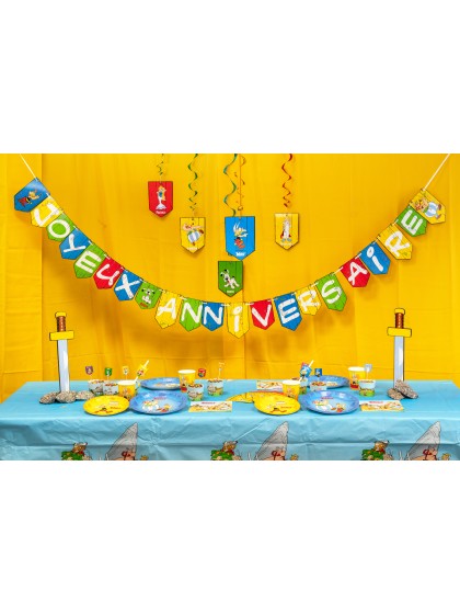 PAPER GARLAND JOYEUX ANNIVERSAIRE ASTERIX® 250CM X 19CM HT