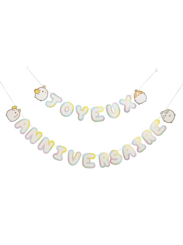 PAPER GARLAND JOYEUX ANNIVERSAIRE MOLANG © 250CM X 18CM