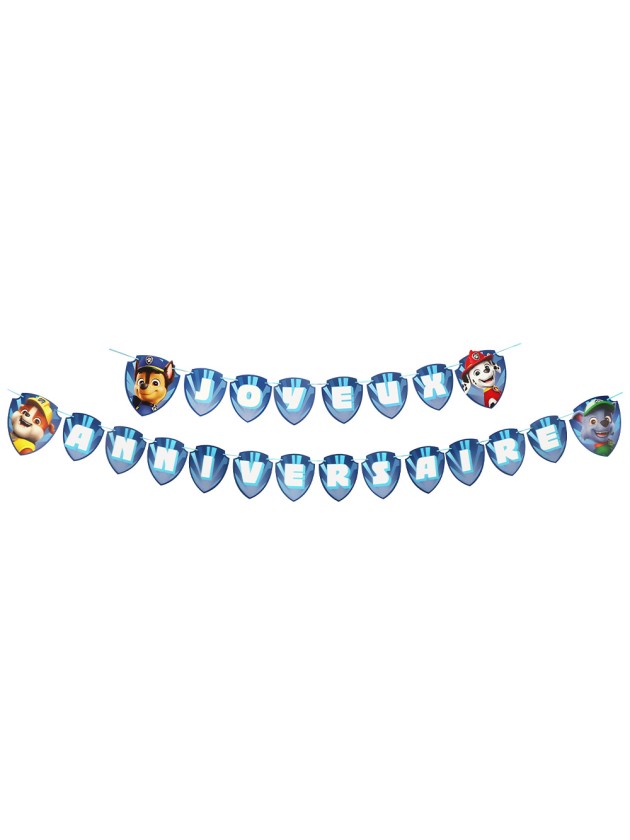 GUIRLANDE JOYEUX ANNIVERSAIRE PAT\'PATROUILLE © 250CM X 16CM