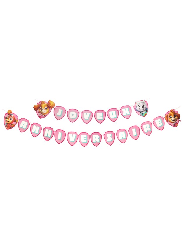 GIRLANDE HERZLICHEN GLÜCKWUNSCH PAW PATROL © 250CM X 16CM