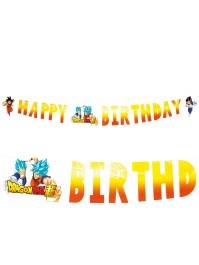 GIRLANDE PAPIER ALLES GUTE ZUM GEBURTSTAG DRAGON BALL SUPER © 200CM X 16CM
