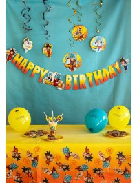 PAPER GARLAND HAPPY BIRTHDAY DRAGON BALL SUPER © 200CM X 16CM HT 